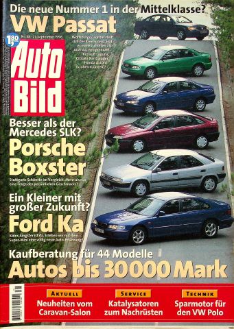 Deckblatt Auto Bild (38/1996)